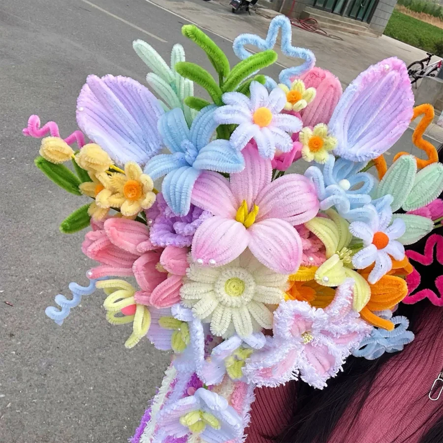 500/600 Pieces Pipe Cleaners Chenille Stems 12 Inch Craft Supplies Bulk for DIY Art and Craft Projects Creative Gift - Image 6